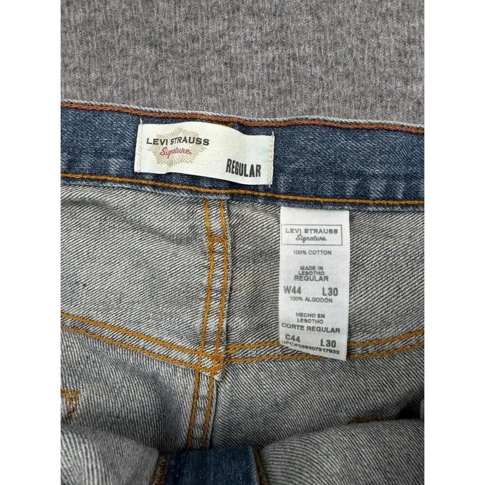 Levi Strauss Signature Men's Casual Denim Jeans Size W44‎ L30